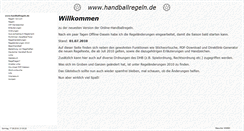 Desktop Screenshot of handballregeln.de