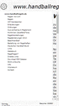 Mobile Screenshot of handballregeln.de